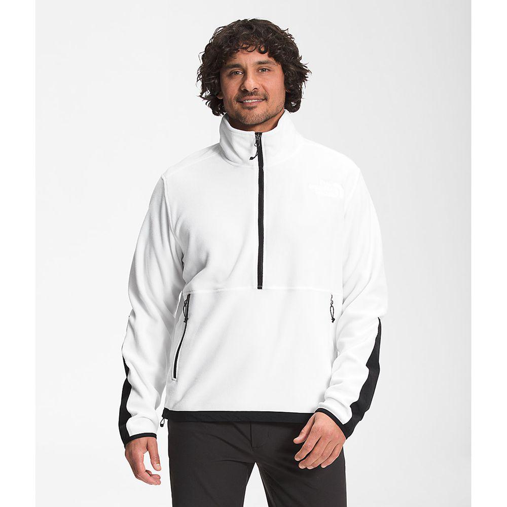 The North Face Tka Kataka Ανδρικα Μπουφάν Fleece - Ασπρα / Μαυρα (YGPM48706)